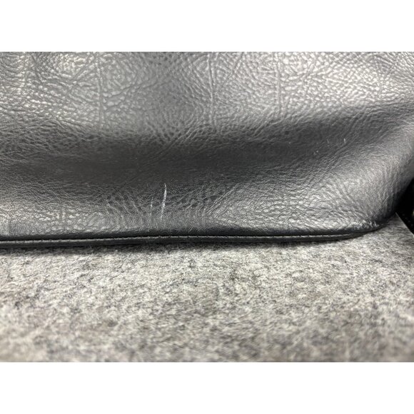 Matt & Nat Backpack Womens Black Faux Leather Large Vegan Zip Convertible Bag main image 6